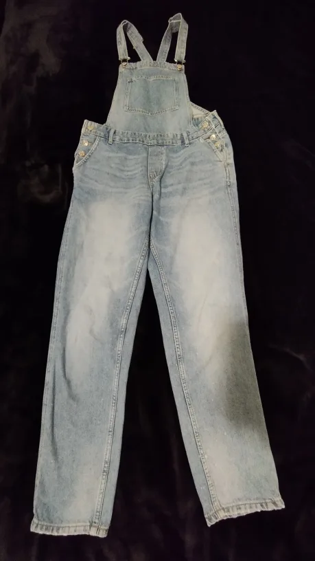 Women's Light Wash Denim Overalls - Size 4 thumbnail