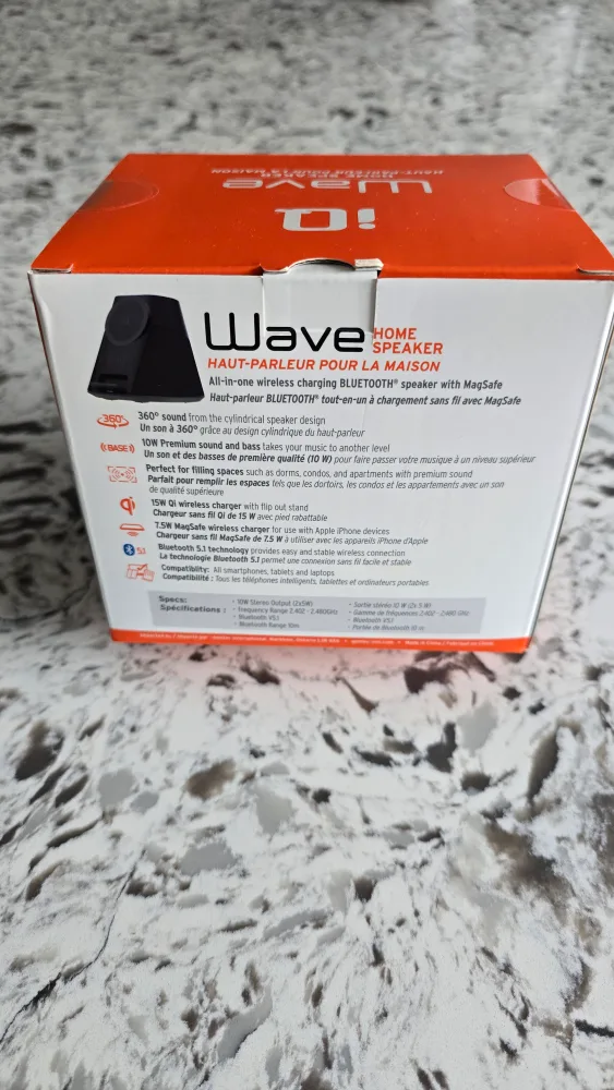 iQ Wave Home Speaker with Wireless Charger image indicator(2)
