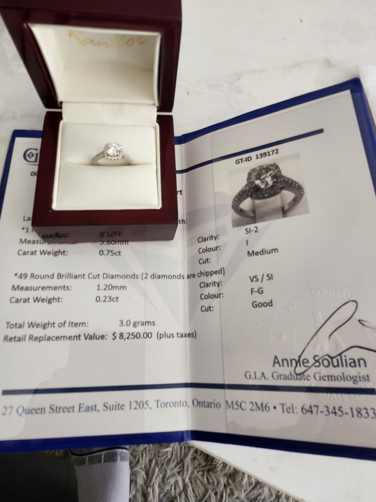 Randor 14k White Gold Diamond Engagement Ring - photo 4