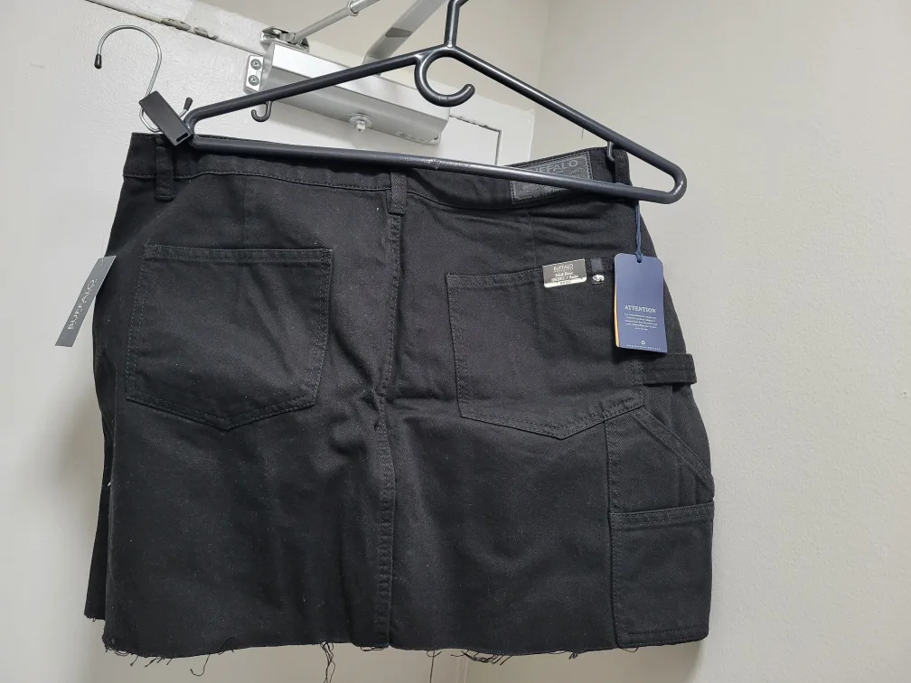 Buffalo David Bitton Black Denim Mini Skirt image indicator(2)