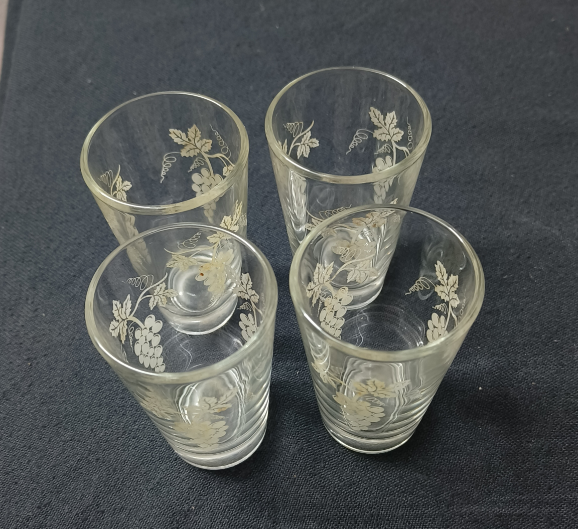 Set of Four Vintage Grape Shot Glasses
