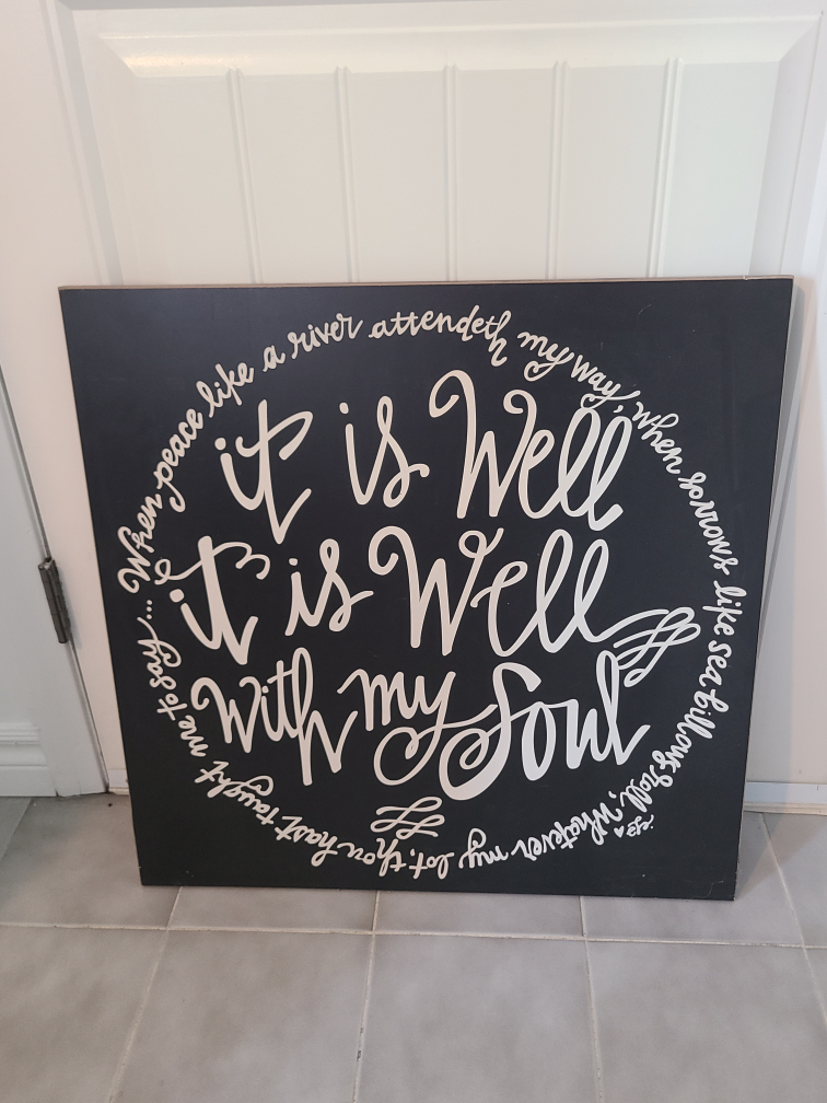 Hobby Lobby 'It Is Well With My Soul' Wall Decor