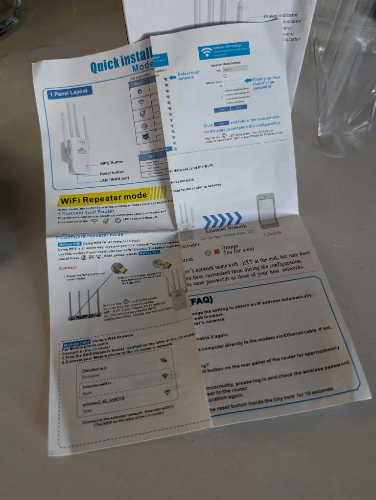 300M WiFi Extender/Repeater/Router 🧡 image indicator(5)
