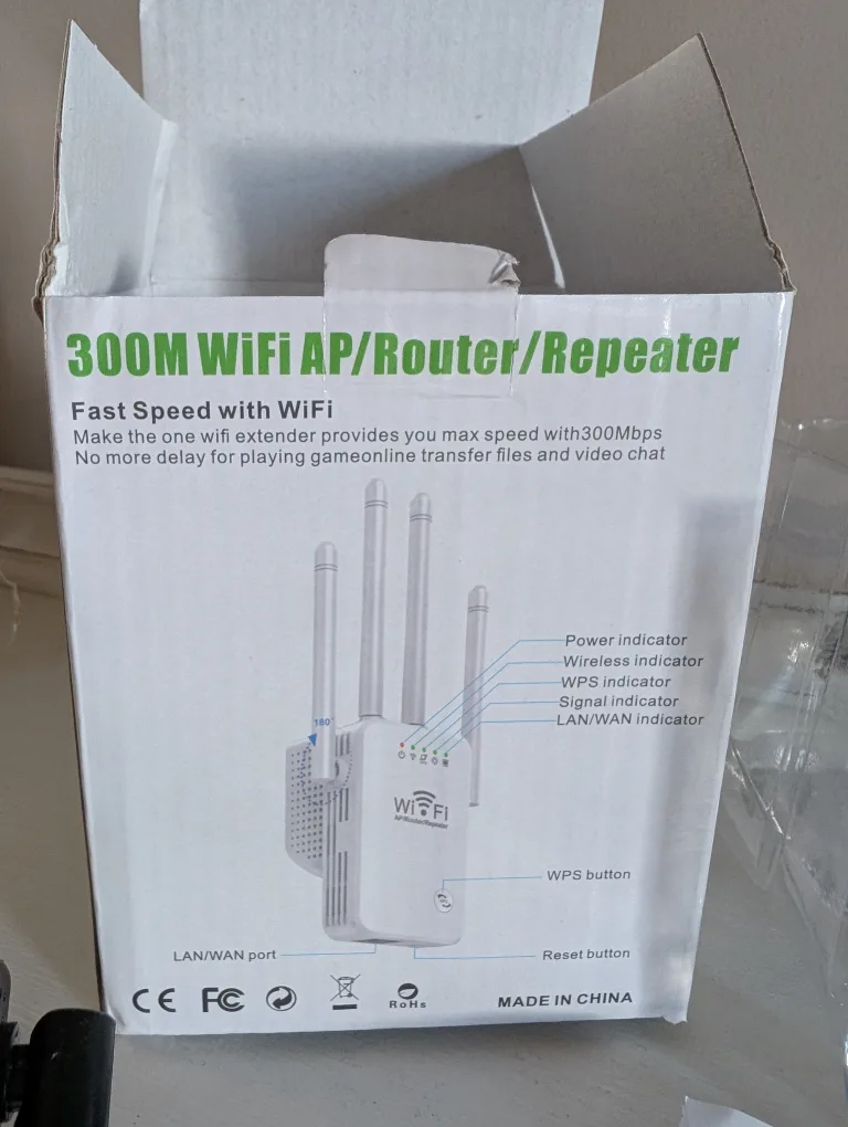 300M WiFi Extender/Repeater/Router 🧡 image indicator(6)