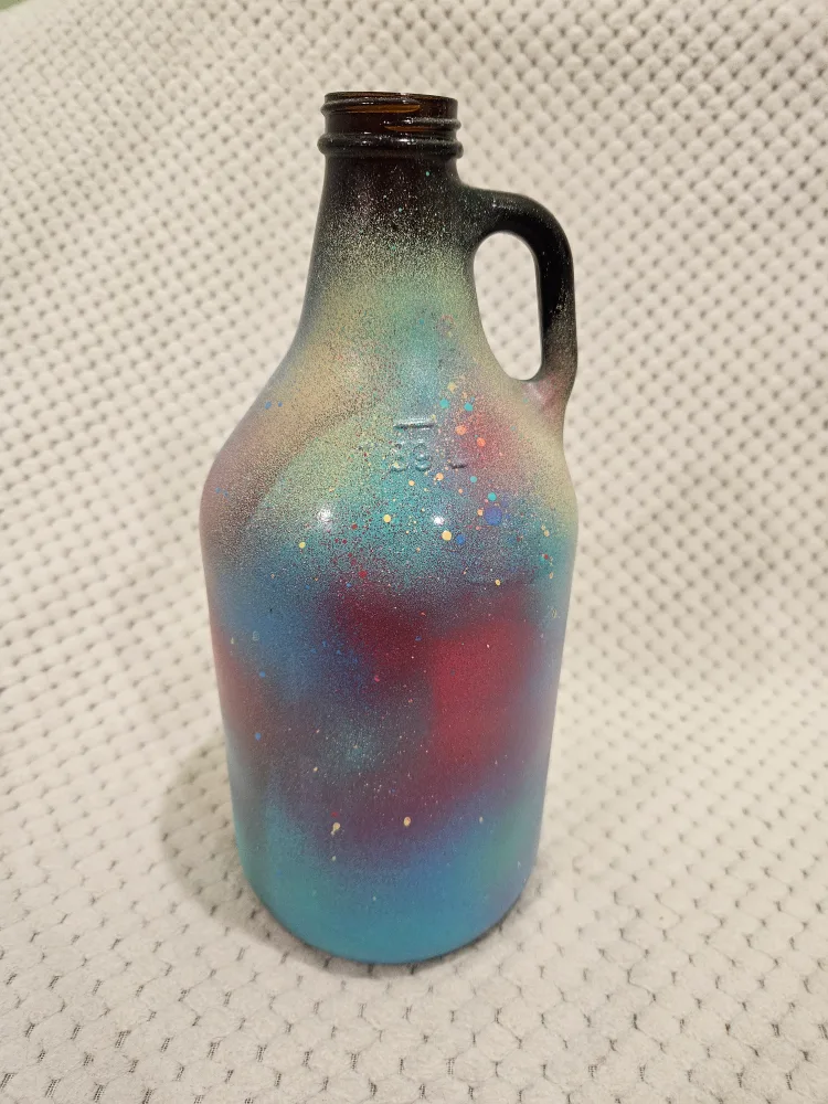 🌈 Hand-painted Nadia Baker Art Growler 🎨 image indicator(2)