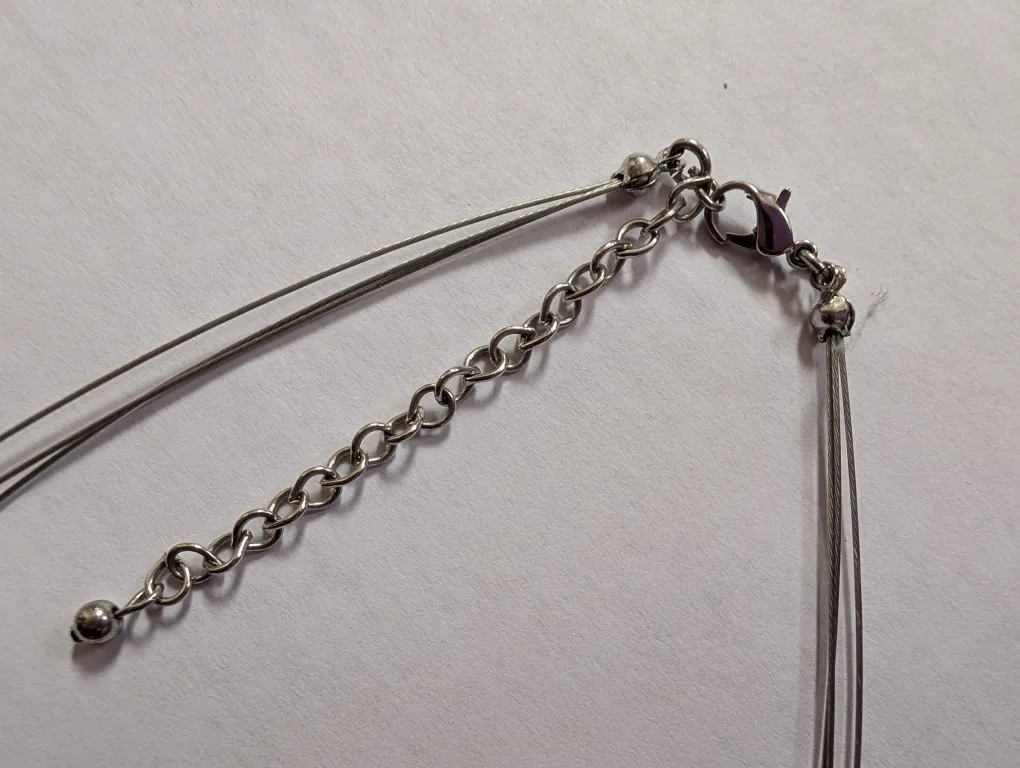 Multi-Strand Dalmatian Jasper and Black Onyx color Necklace image indicator(4)