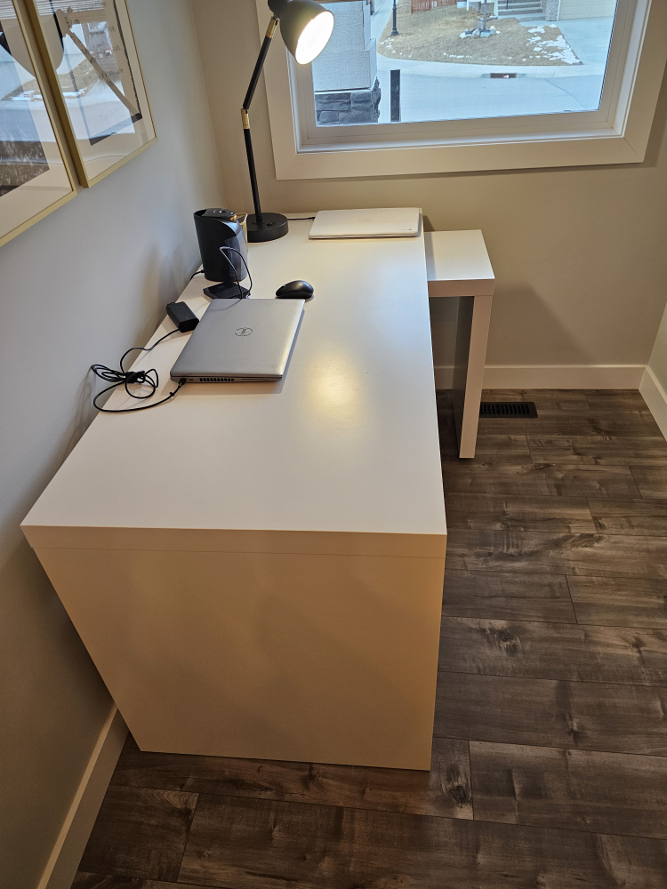 White Corner Desk - photo 3