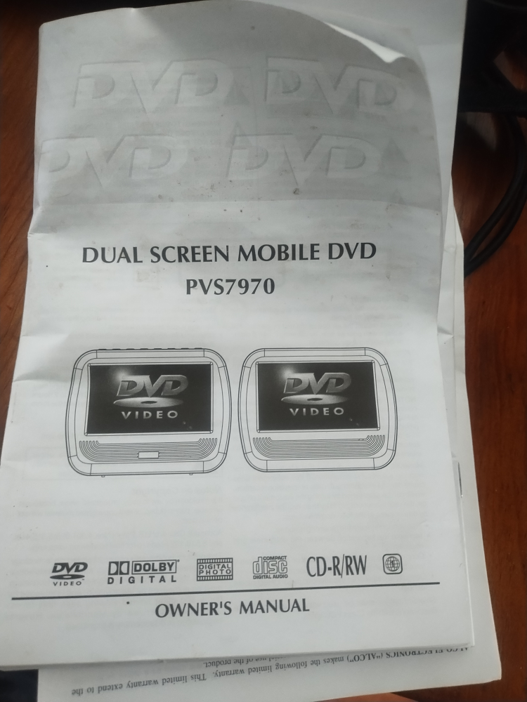 Dual Screen Portable DVD Player