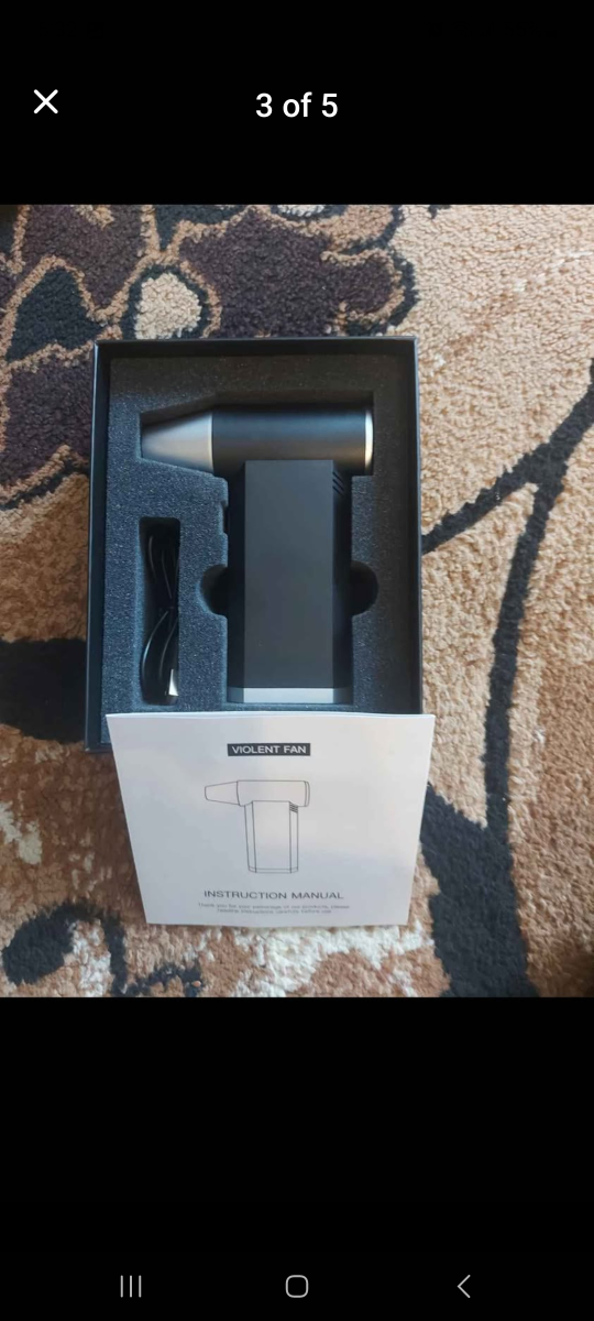 Portable Rechargeable Handheld Jet Fan - Violent Fan - photo 2
