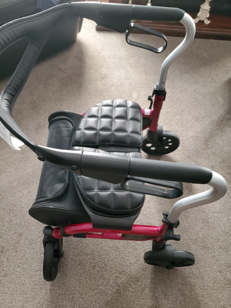 Evolution Xpresso Mini Zero Rollator Walker -  Burgundy - photo 5