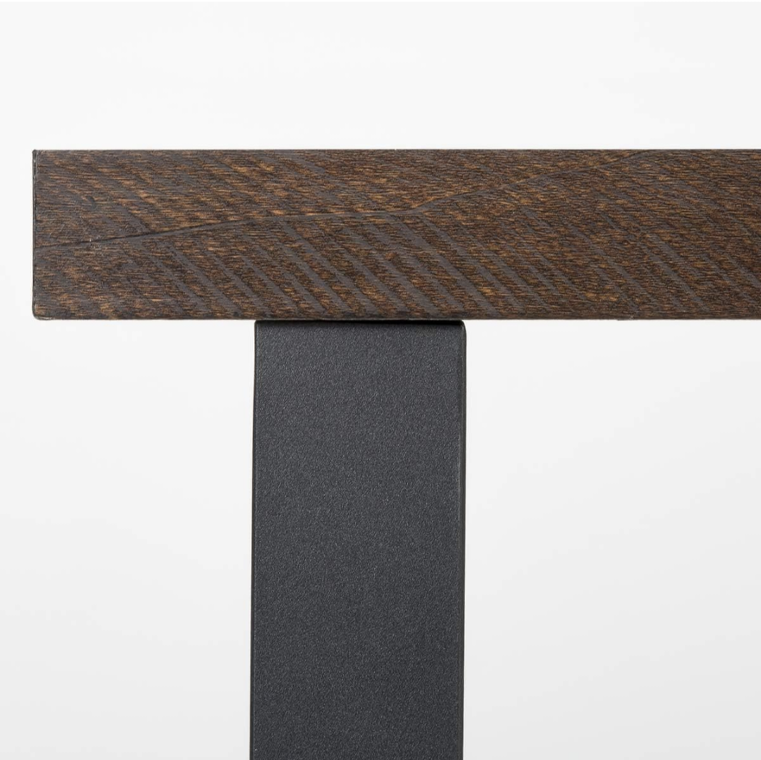 Modern Writing Desk with Black Metal Frame - photo 3
