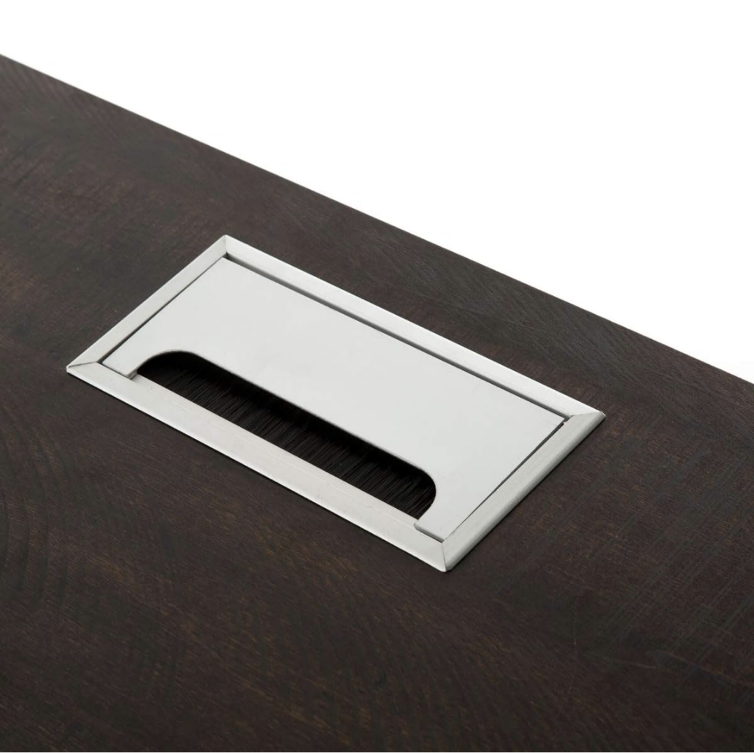 Modern Writing Desk with Black Metal Frame - photo 4