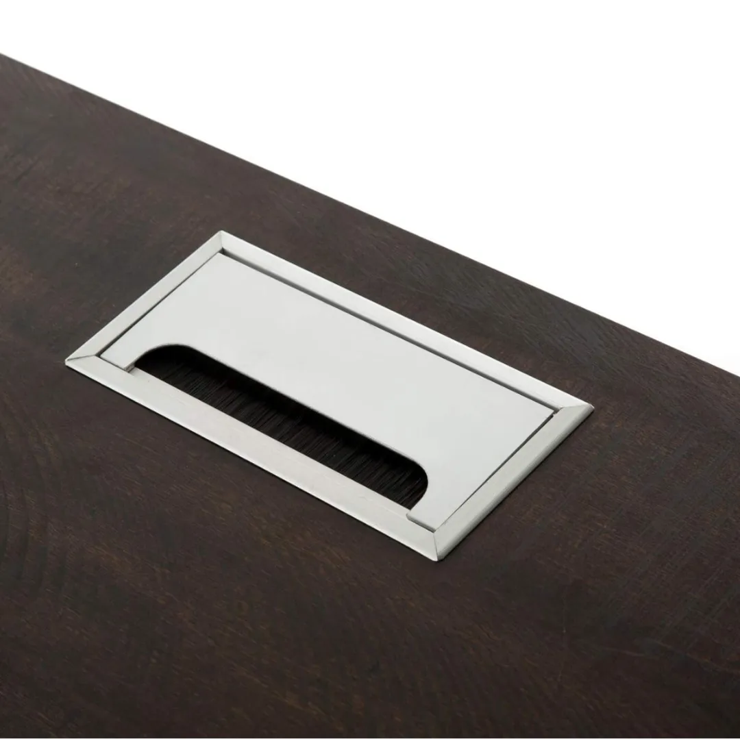 Modern Writing Desk with Black Metal Frame image indicator(4)