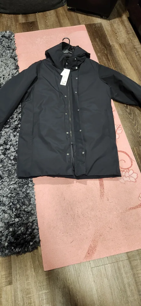 UNIQLO Men's L/G Black Ultra Light Down Long Coat thumbnail