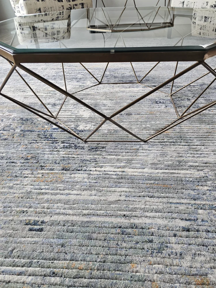 Geometric Glass Top Coffee Table and Console Table Set image indicator(4)