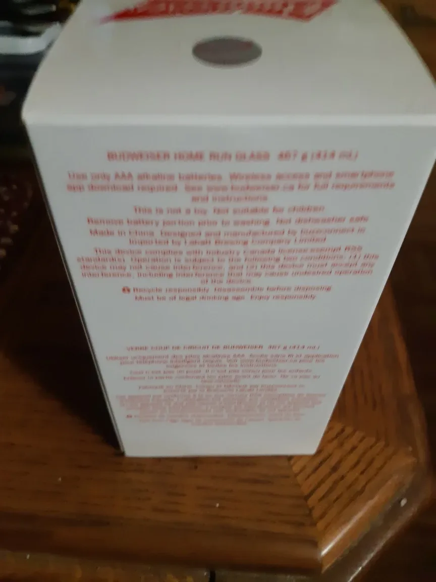 Budweiser Home Run Glass with Toronto Blue Jays Logo image indicator(2)