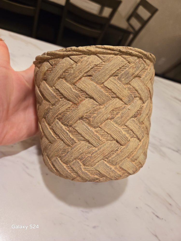 🧡Plant pot braided design