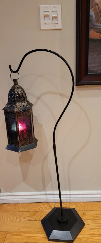 Ornate Metal Lantern with Stand image indicator(5)