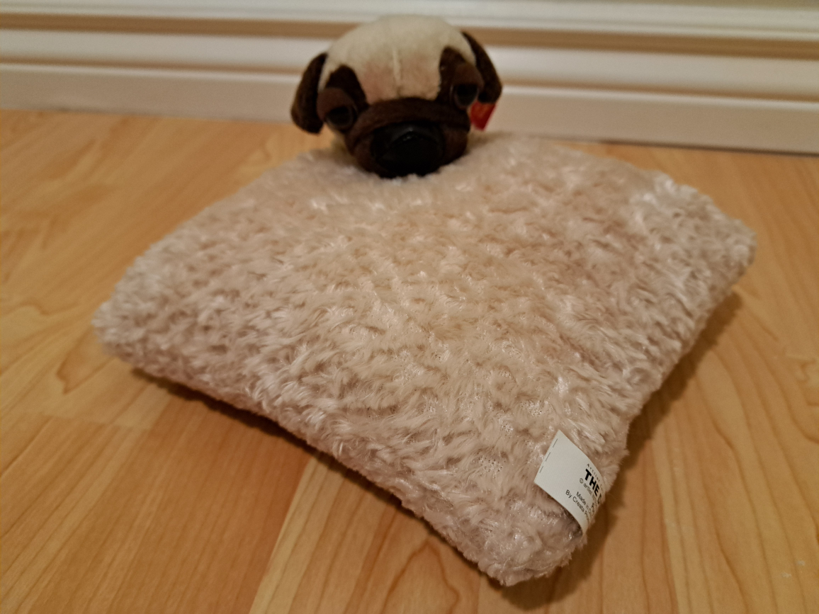 McDonalds The Dog Pug Plush Pillow 8"×8"