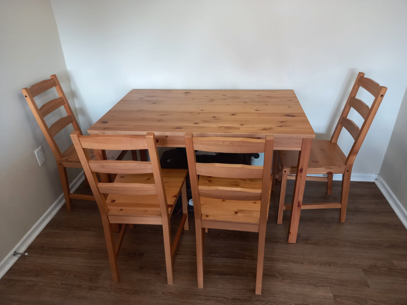 IKEA 4-piece Dining Set - Table and Chairs - photo 2