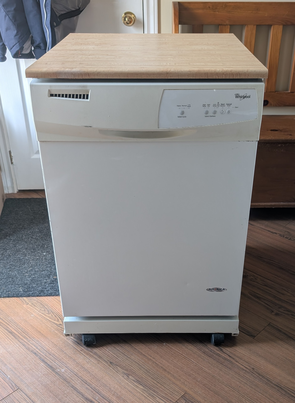 Portable Whirlpool Dishwasher - Used