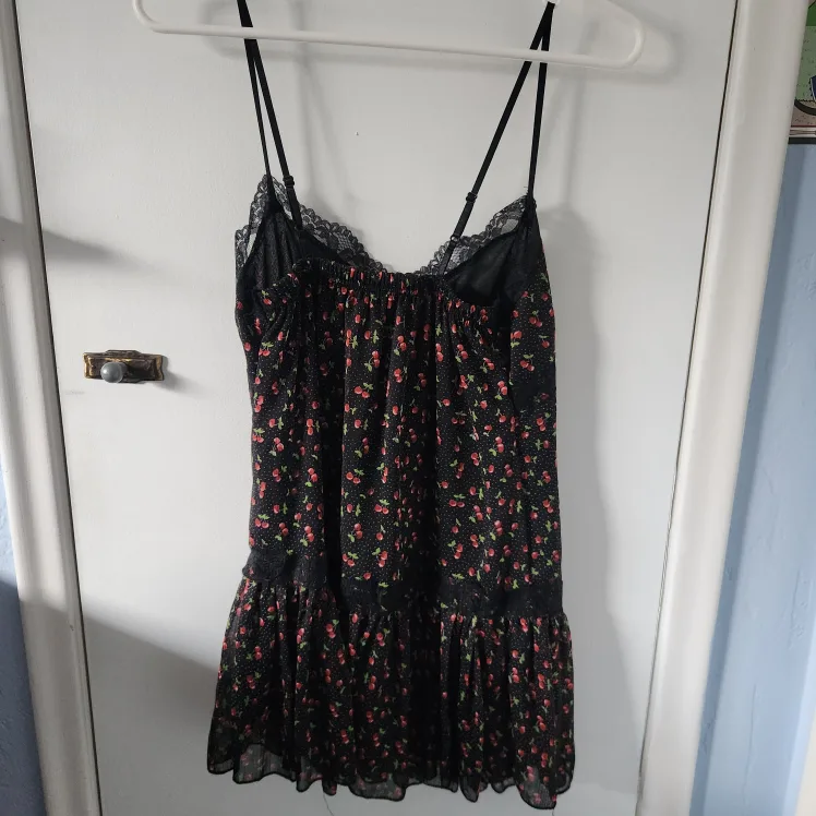 Black Cherry Print Cami Slip Dress image indicator(3)
