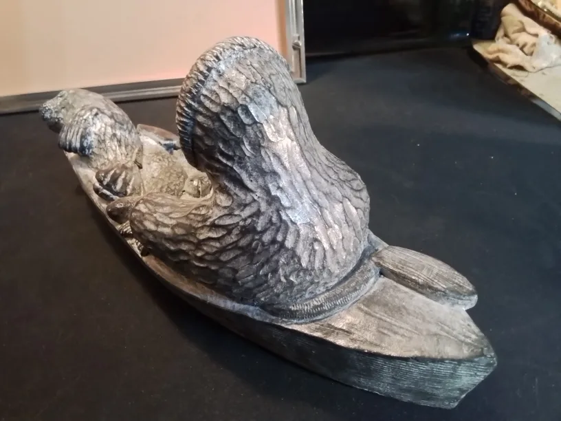 Inuk in Kayak Soapstone Carving image indicator(4)