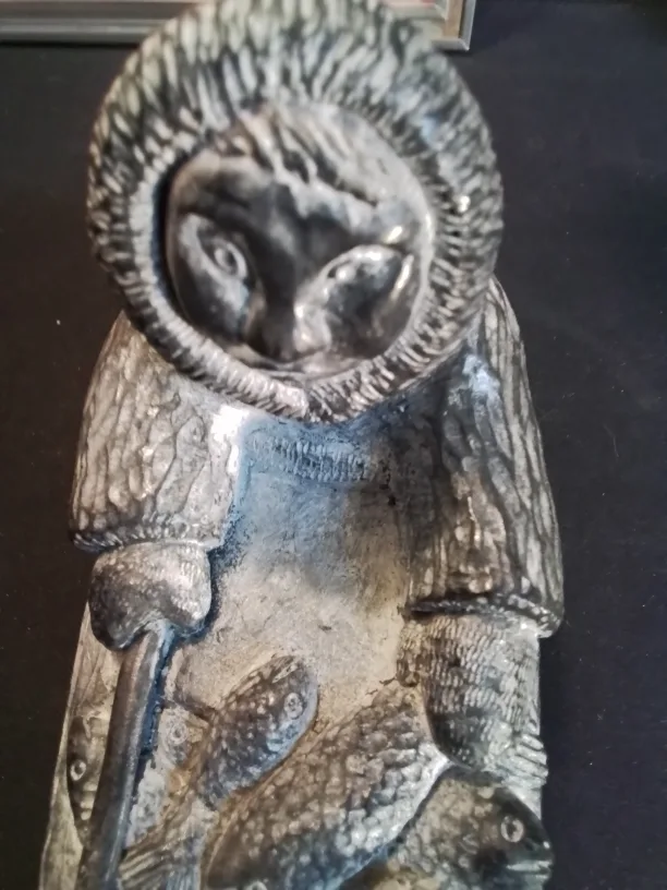 Inuk in Kayak Soapstone Carving image indicator(10)