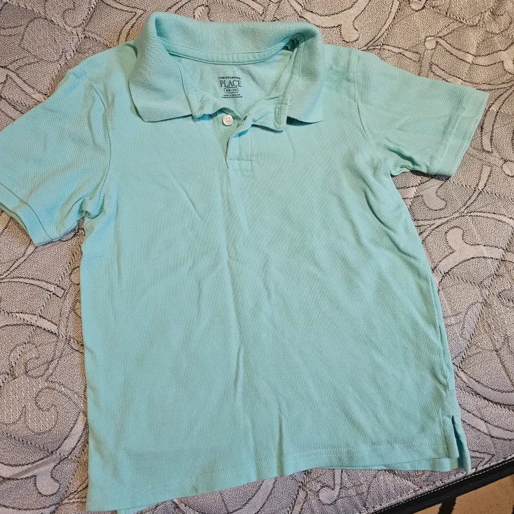 The Children's Place Boys' Mint Green Polo Shirt - Size M/M image indicator(2)
