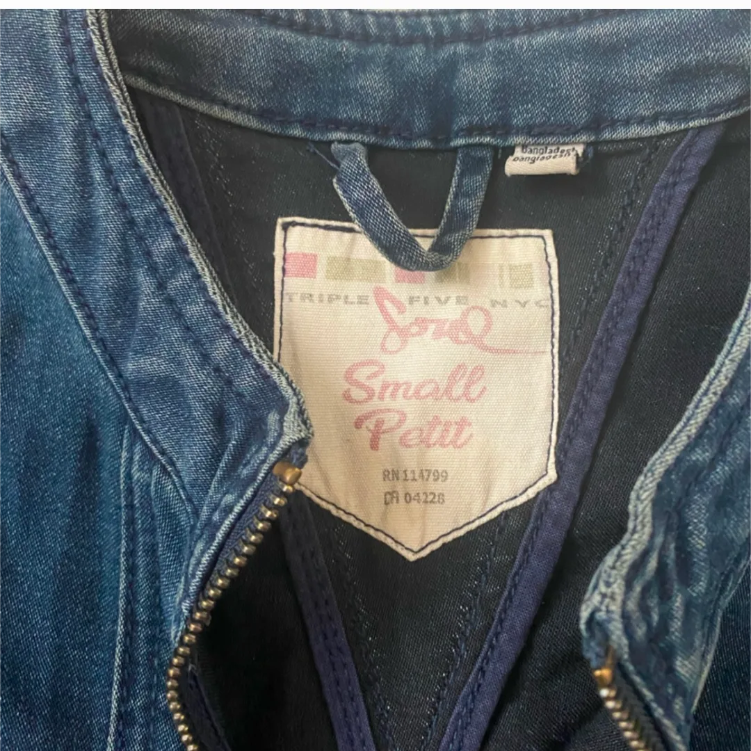 Triple Five Soul Long Sleeved Denim Dress image indicator(2)