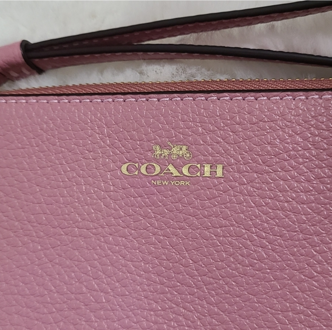 Coach Dusty Rose Leather Wristlet Rose - photo 2