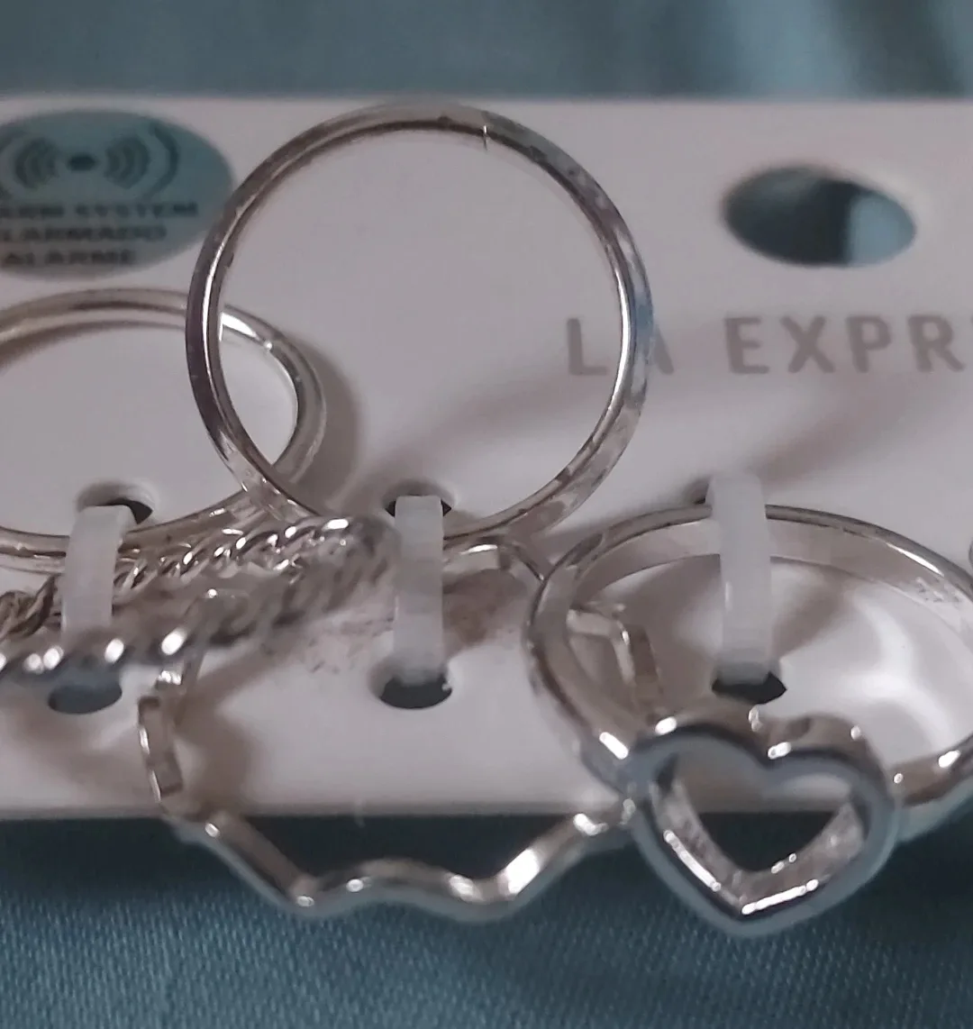 8 Silver Rings Set image indicator(3)