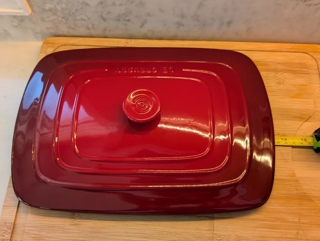 Le Creuset Red Lid for Rectangular Casserole Dish image indicator(6)