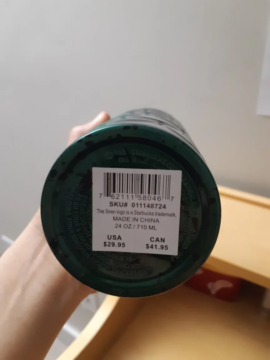 Starbucks Cold Cup, Green Marble, 24 oz image indicator(3)