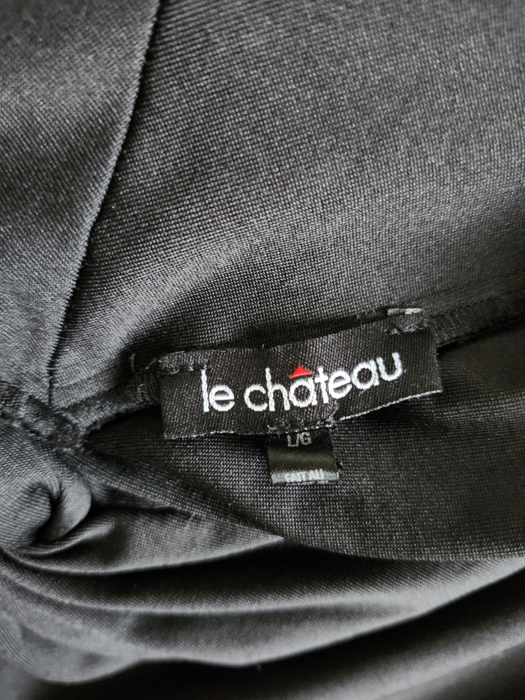 Le Chateau Black Off-the-Shoulder Blouse Size L/G - photo 2