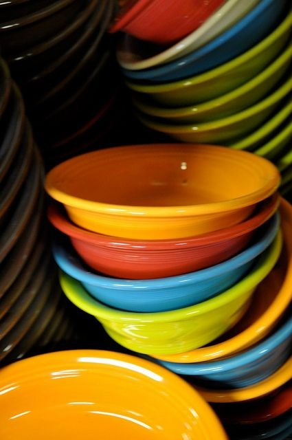 Various Fiestaware Dinnerware