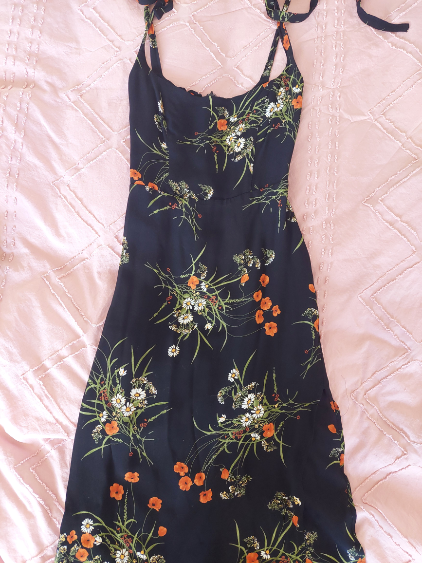 Reformation Floral Midi Dress Size 0