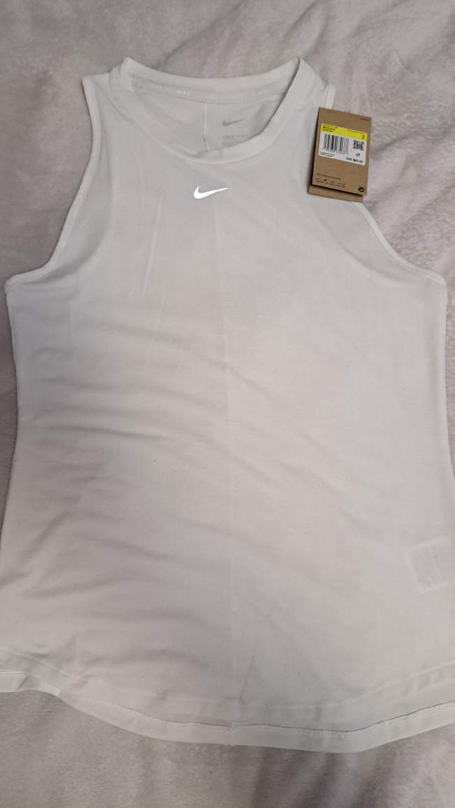 Nike Dri-FIT Training Tank Top - Size Small - White
