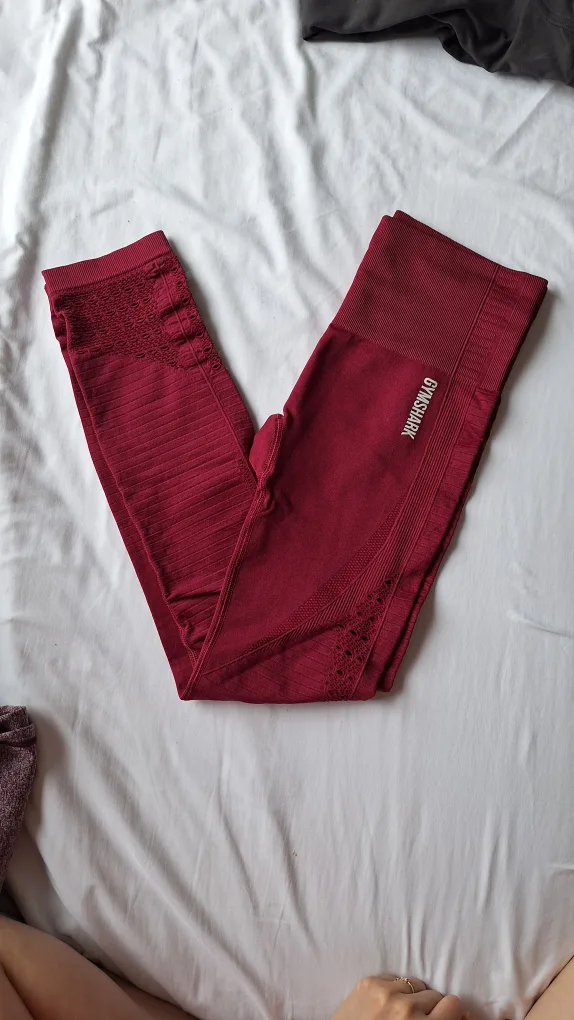 Gymshark Leggings - Two Pairs - Burgundy and Magenta image indicator(3)