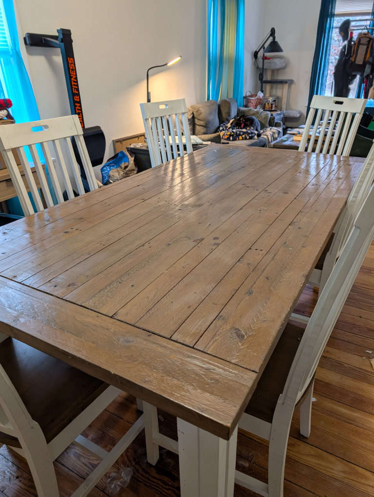 Farmhouse Dining Table and 6 Chairs - photo 2