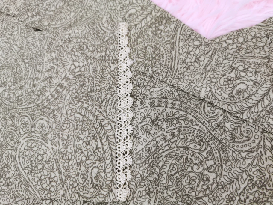 H-Haadi Women's Size Small Olive Green Paisley Print Kurti - photo 5