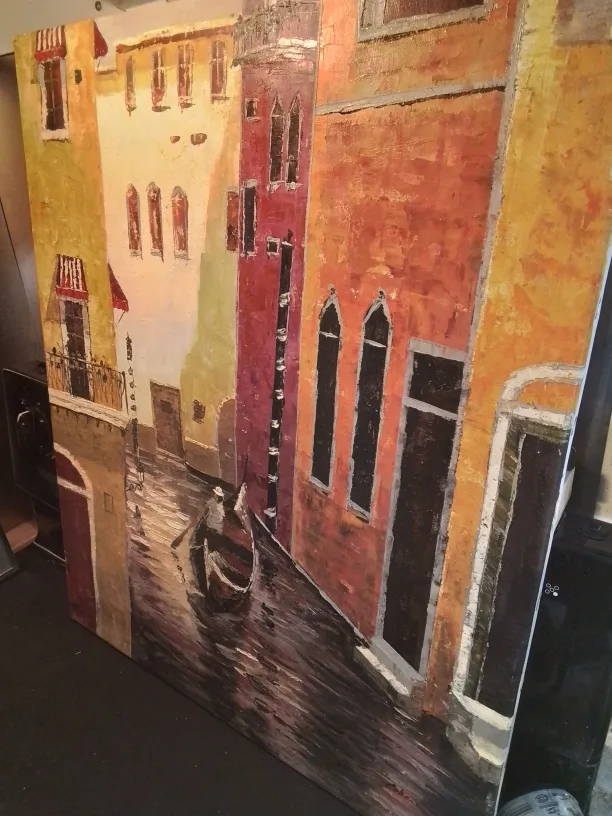 Singed Impressionist Oil on Canvas Painting image indicator(2)