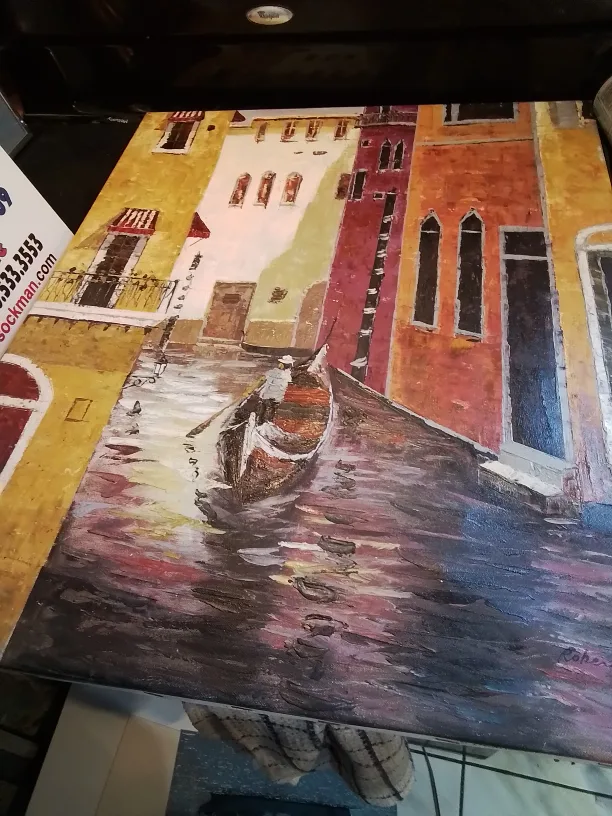 Singed Impressionist Oil on Canvas Painting image indicator(4)