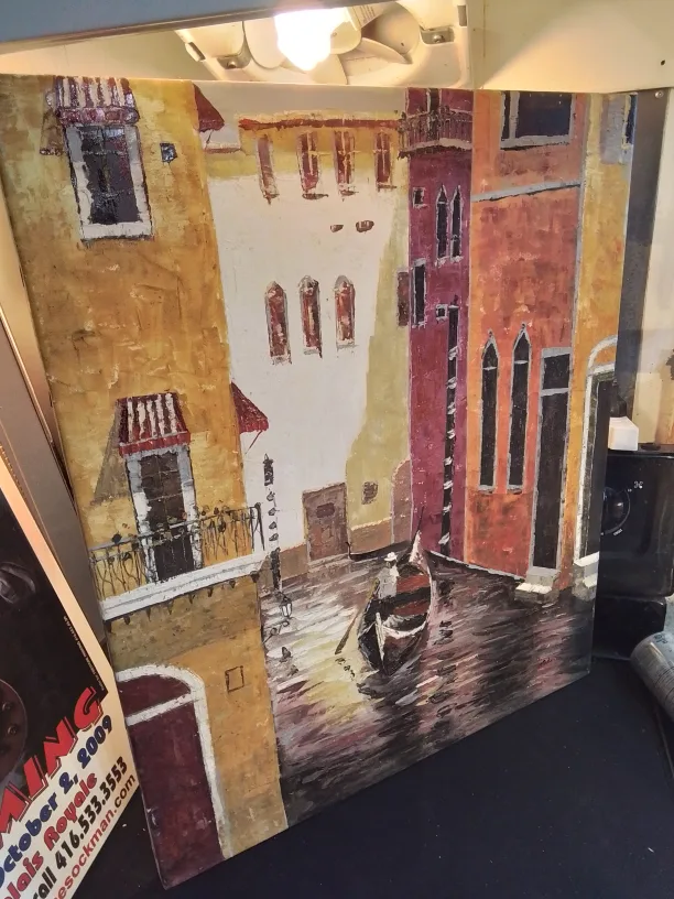 Singed Impressionist Oil on Canvas Painting image indicator(5)