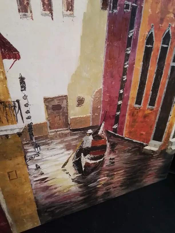 Singed Impressionist Oil on Canvas Painting image indicator(6)