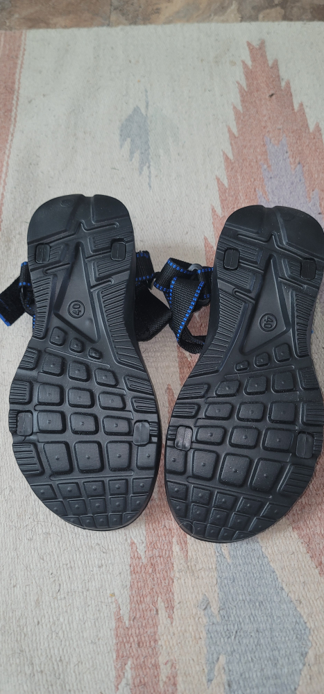 Brand New Men's Black and Blue Sport Sandals - photo 2