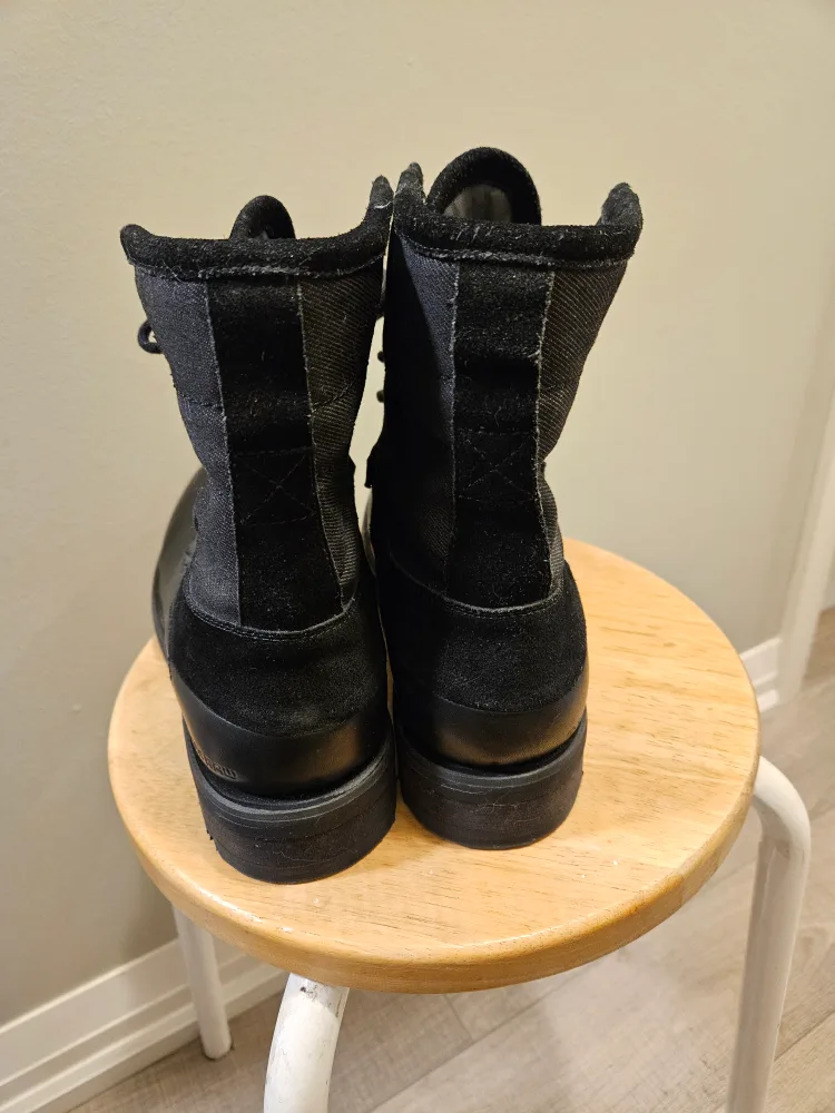 NEW, Men Size 7, G-Star Raw Black Leather/Denim Boots image indicator(3)