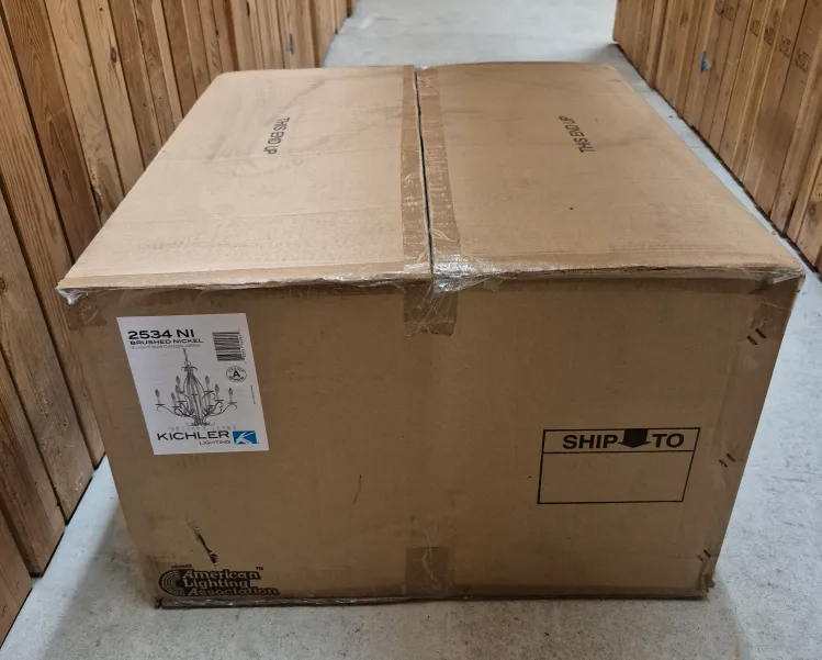 Kichler Lighting 9-Light 60W Brushed Nickel Chandelier image indicator(2)