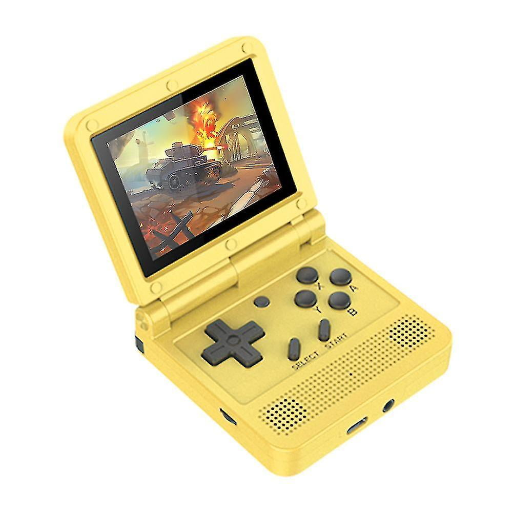 POWKIDDY V90 Retro Handheld Game Console - Black and Yellow - photo 5