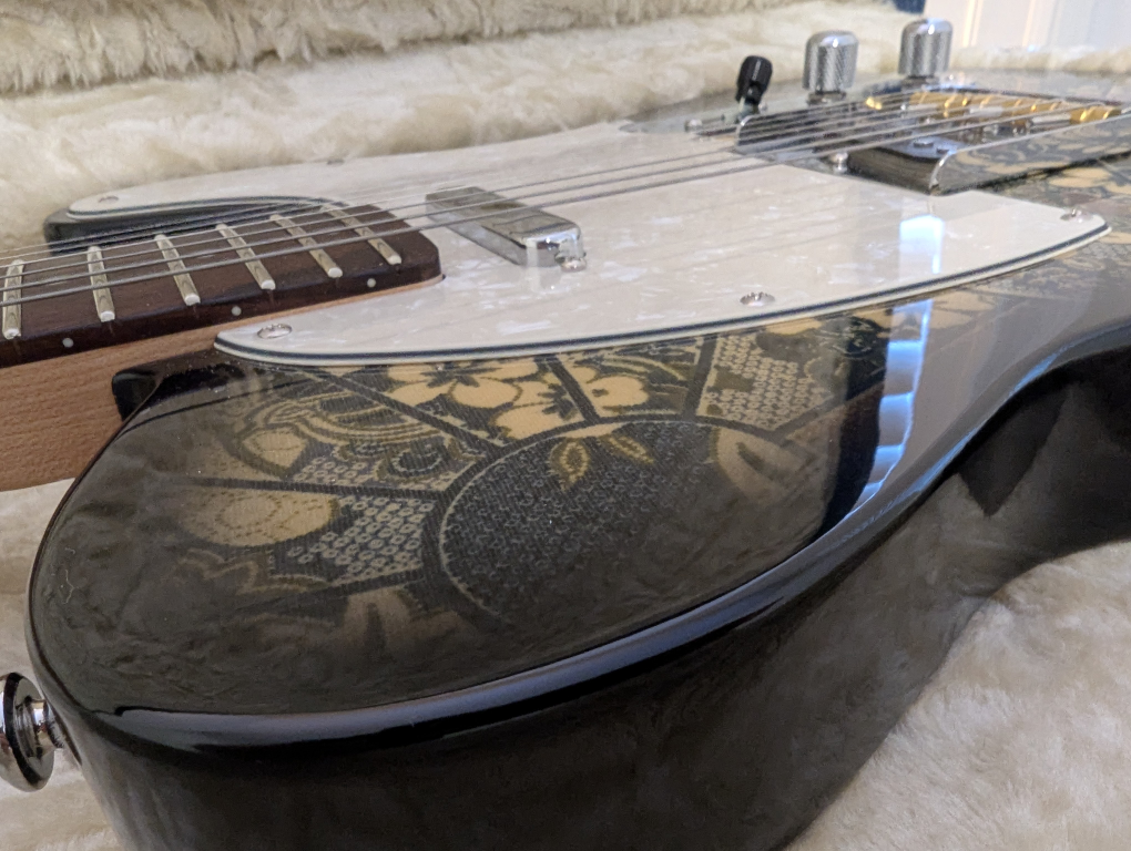 Custom Floral Telecaster Electric Guitar - photo 5